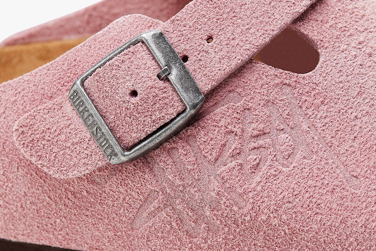 stussy birkenstock on feet